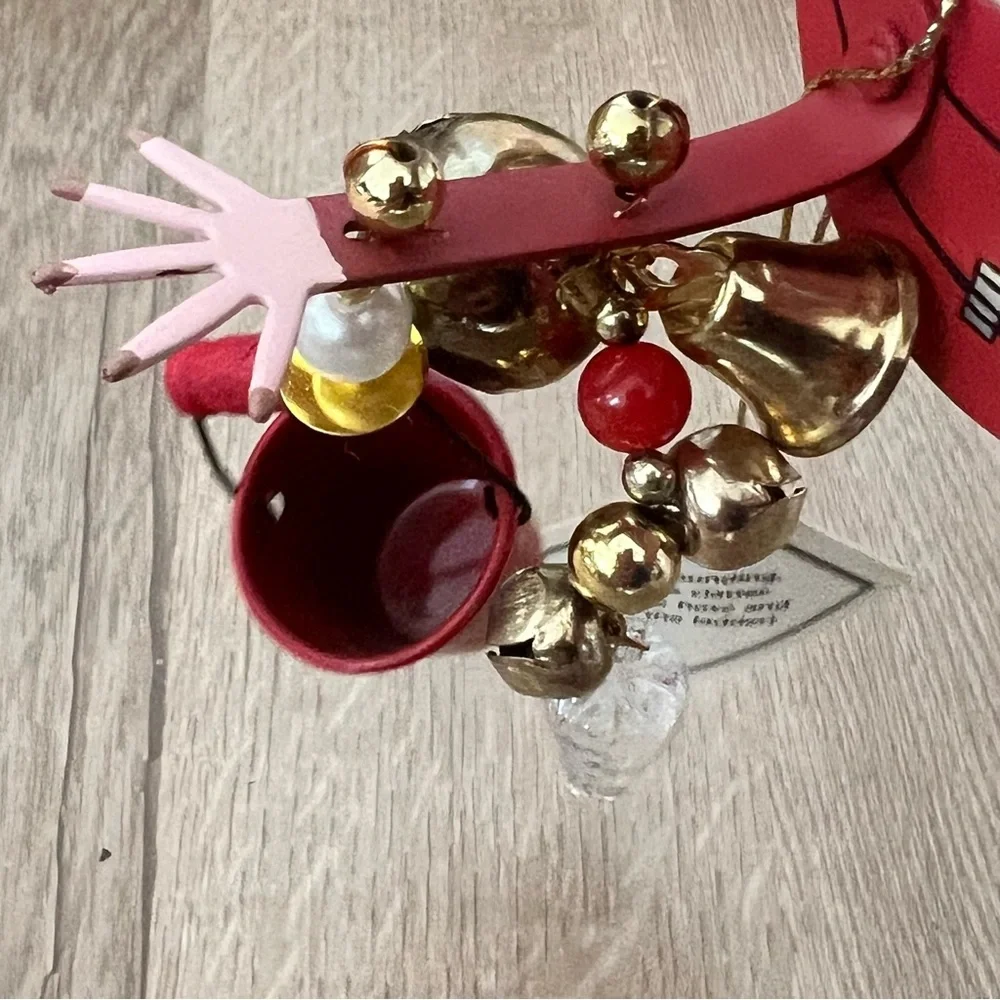 NIB Vintage 2000‎ Karen Rossi - Fanciful Flights Ornament - Metal Fireman